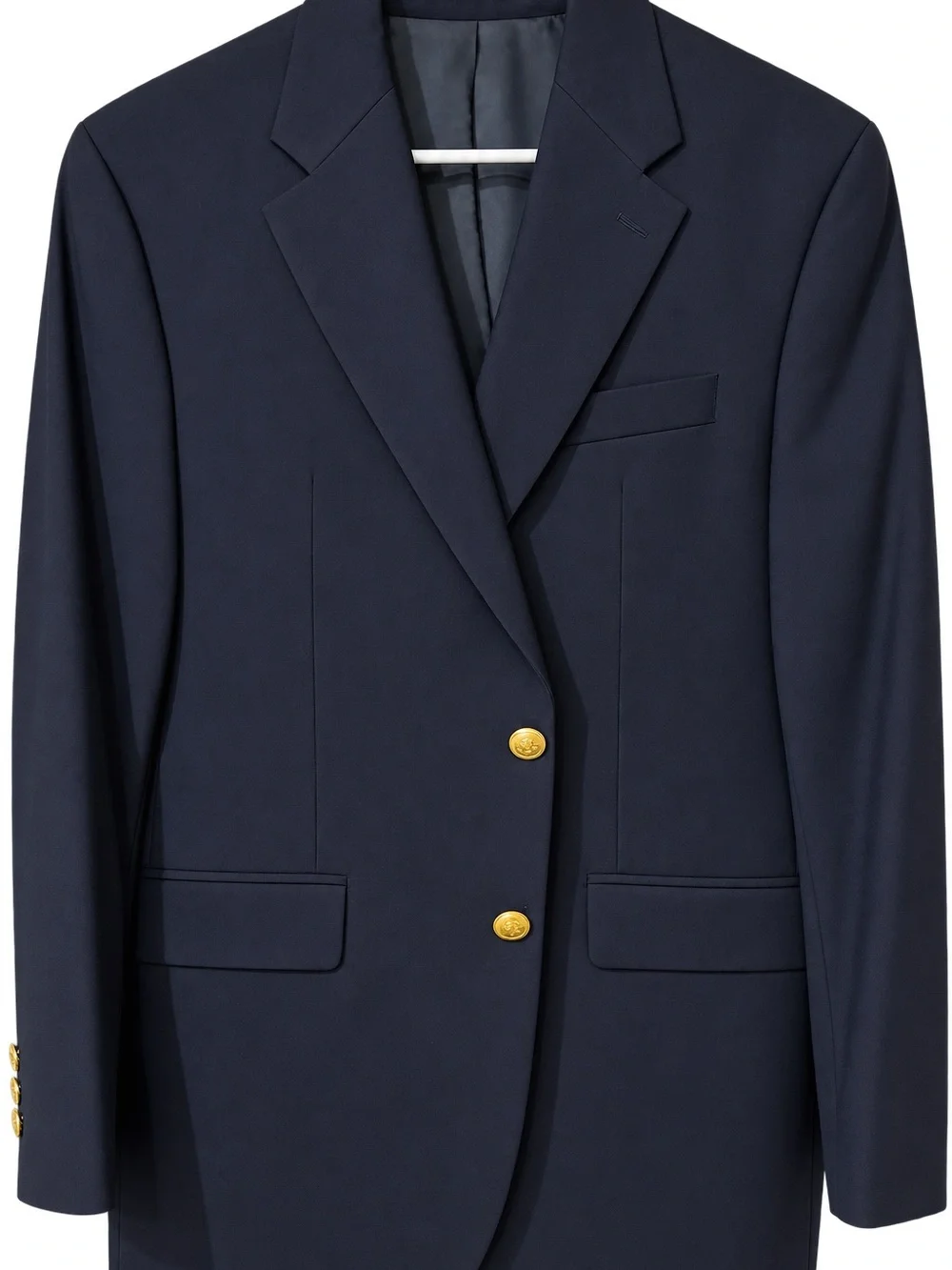 Chaps Ralph Lauren Navy Blazer with Gold-Tone Buttons